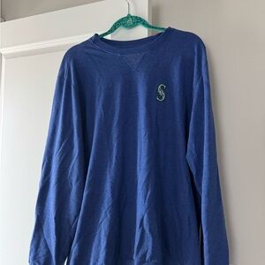 Men’s Blue Seattle Mariners Crewneck Sweater